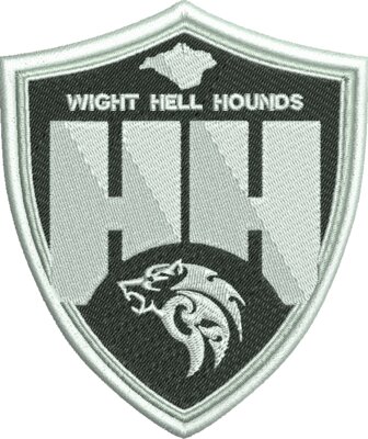 WIGHT HELL HOUNDS MAIN LOGO FOR DARK GARMENTS
